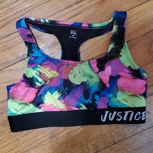 Justice sports bra